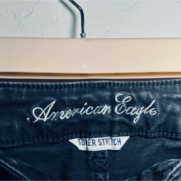 *American Eagle Outfitters Jeans Stretch Dark Denim Wash SZ 6 - Picture 4 of 13
